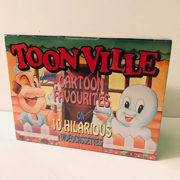 Vintage 1993 Toonville VHS Cartoon Favoirites 10 Tapes Casper Superman Bug Bunny - Picture 11 of 11